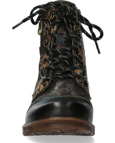 LAURA VITA BOTINES PARA MUJER ANITAO 06 FLORES NEGRO