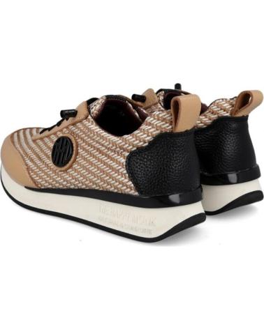 ZAPATILLAS CASUAL THE HAPPY MONK VANITY-010 BEIGE CON LOGO DISTINTIVO BEIGE