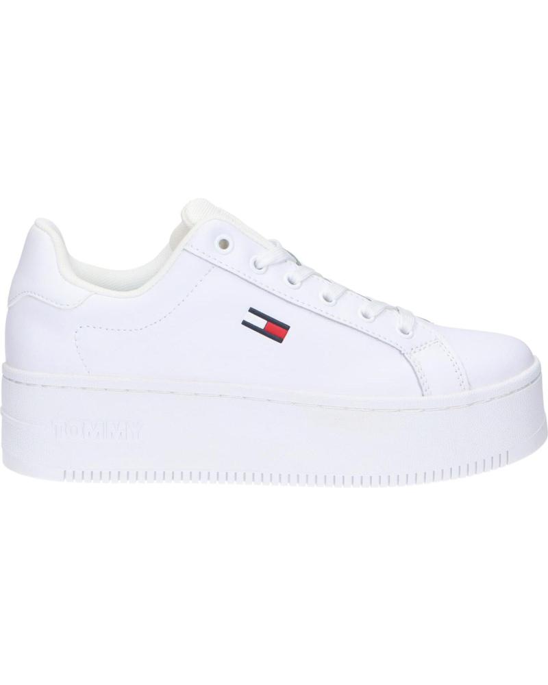Zapatillas deporte de Mujer TOMMY HILFIGER EN0EN02043 FLATFORM ESSENTIAL YBR WHITE