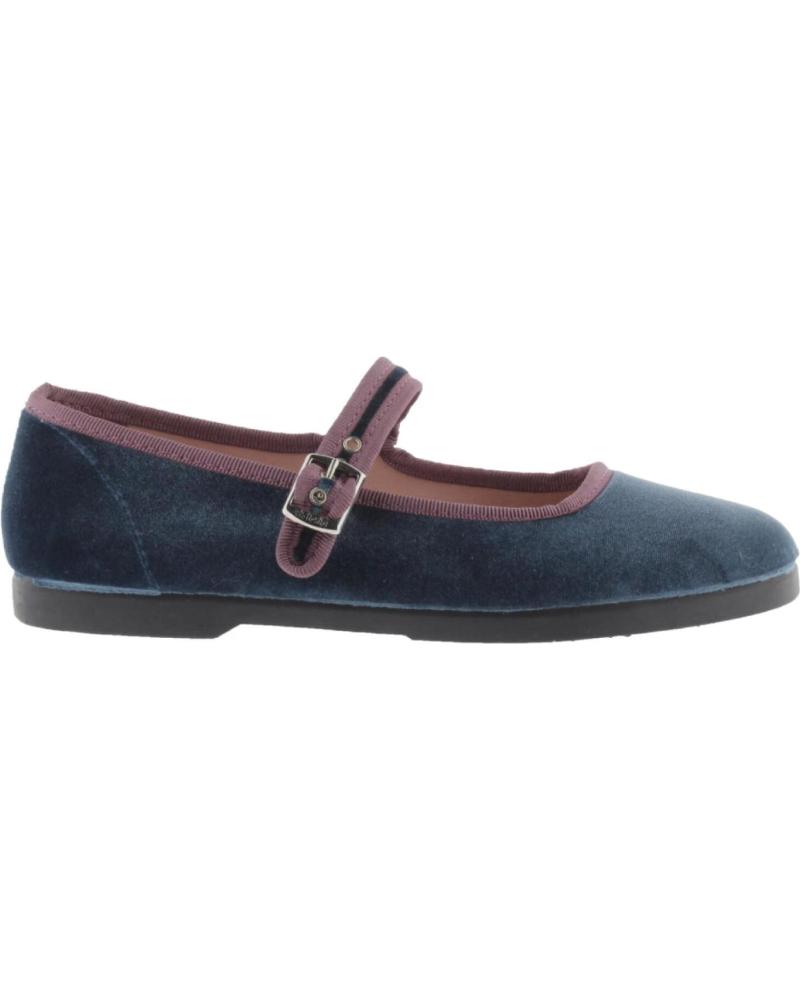 VICTORIA GONG-FU BAILARINA TERCIOPELO CONTRASTE PETROLEO BLUE