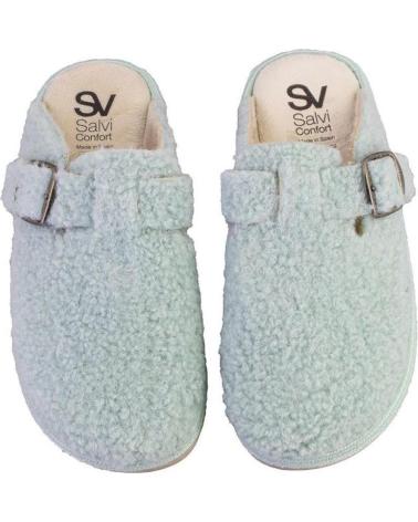 SALVI 29L-000 TEDDY ZAPATILLAS DE CASA DE MUJER AZUL AGUAMAR