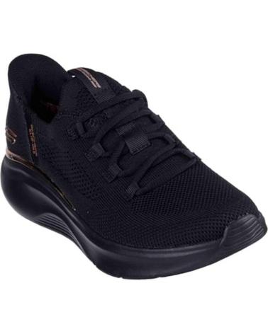 SKECHERS ZAPATILLAS CASUAL MUJER NEGRO NEGRO