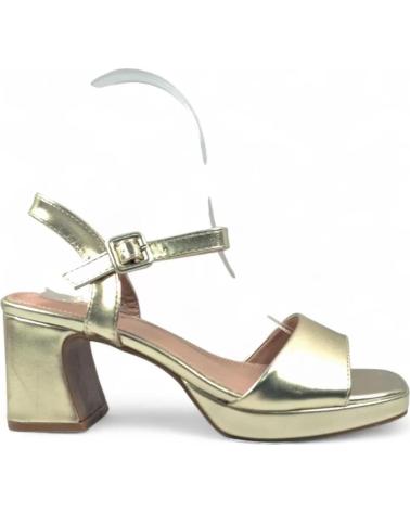 TIMBOS SANDALIA TACON FIESTA DE MUJER ORO 132138 AMARILLO