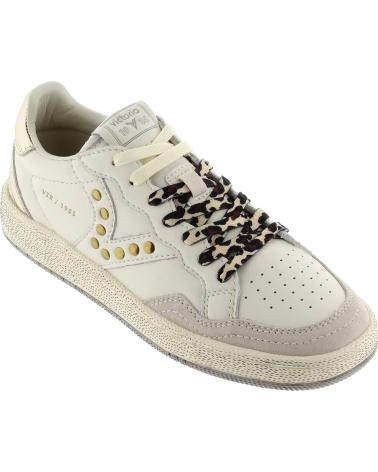 VICTORIA ZAPATILLAS DE PIEL SMASH TACHUELAS 8806115 CREMA