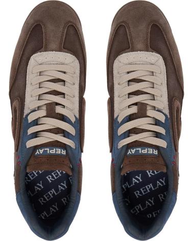 REPLAY SNEAKERS GMSIBC002L BROWN MARRóN