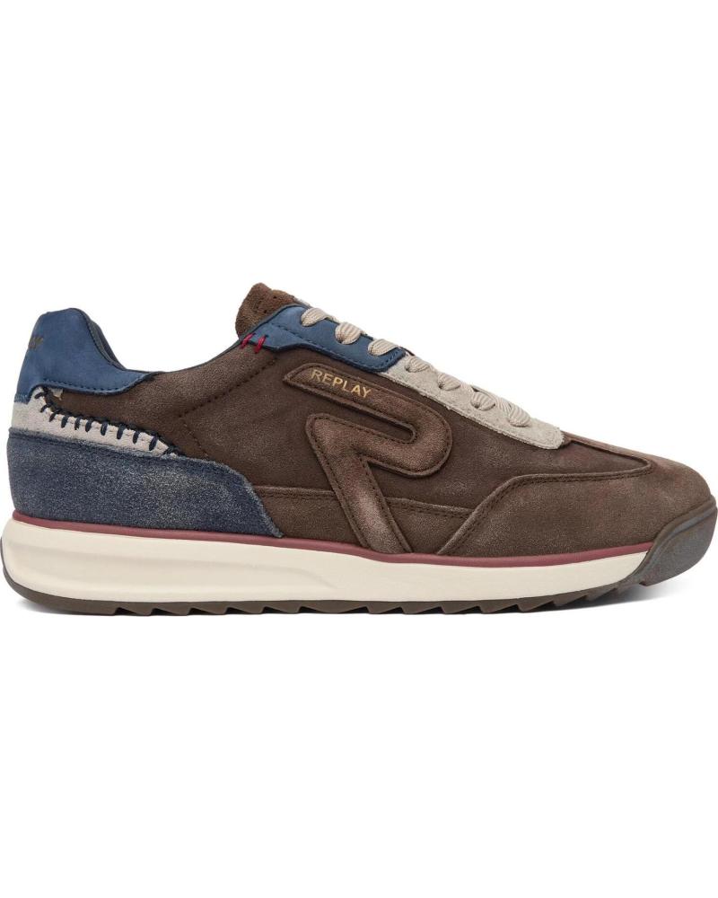 REPLAY SNEAKERS GMSIBC002L BROWN MARRóN