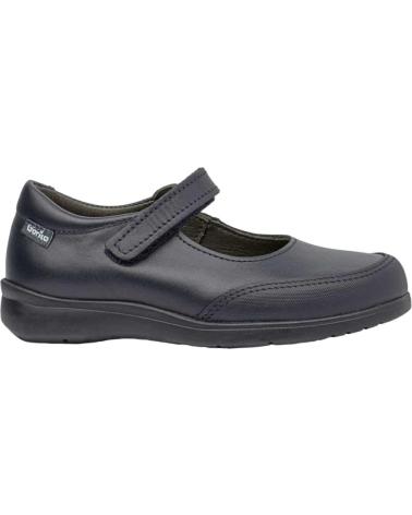 GORILA MARY JANE HEGAR VELCRO LEATHER BLACK/BLUE NEGRO