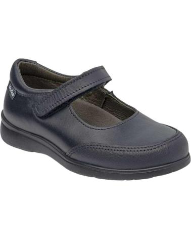 GORILA MARY JANE HEGAR VELCRO LEATHER BLACK/BLUE NEGRO