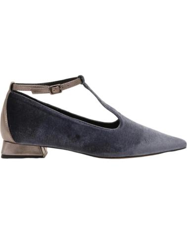 AZAREY BAILARINAS DE TERCIOPELO CON TACON GRIS