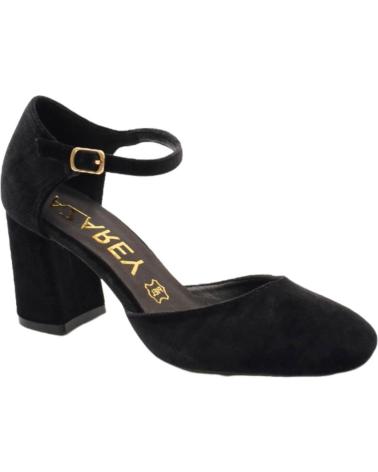 AZAREY SALON CON TACON PUNTA REDONDA TERCIOPELO NEGRO