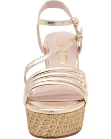 AZAREY SANDALIAS CON CUã±A TRENZADA TIRAS GOLD