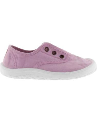 VICTORIA ZAPATILLAS BAREFOOT INGLESA LONA ELASTIC ROSA