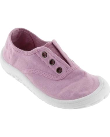 VICTORIA ZAPATILLAS BAREFOOT INGLESA LONA ELASTIC ROSA