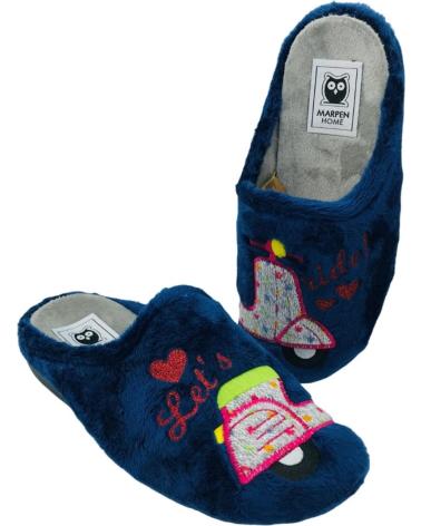 MARPEN ZAPATILLAS DE ESTAR POR CASA MUJER MOTO ROSA AZUL