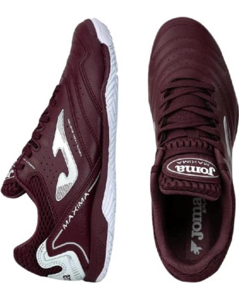 Chaussures De Futsal Joma Maxima 2532 Pour Homme - Lacets, Couleur Blanche