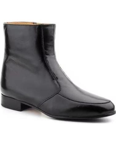 NIKKOE BOTINES DE PIEL PARA HOMBRE CALZADO ELEGANTE Y VERSATIL TALL NEGRO
