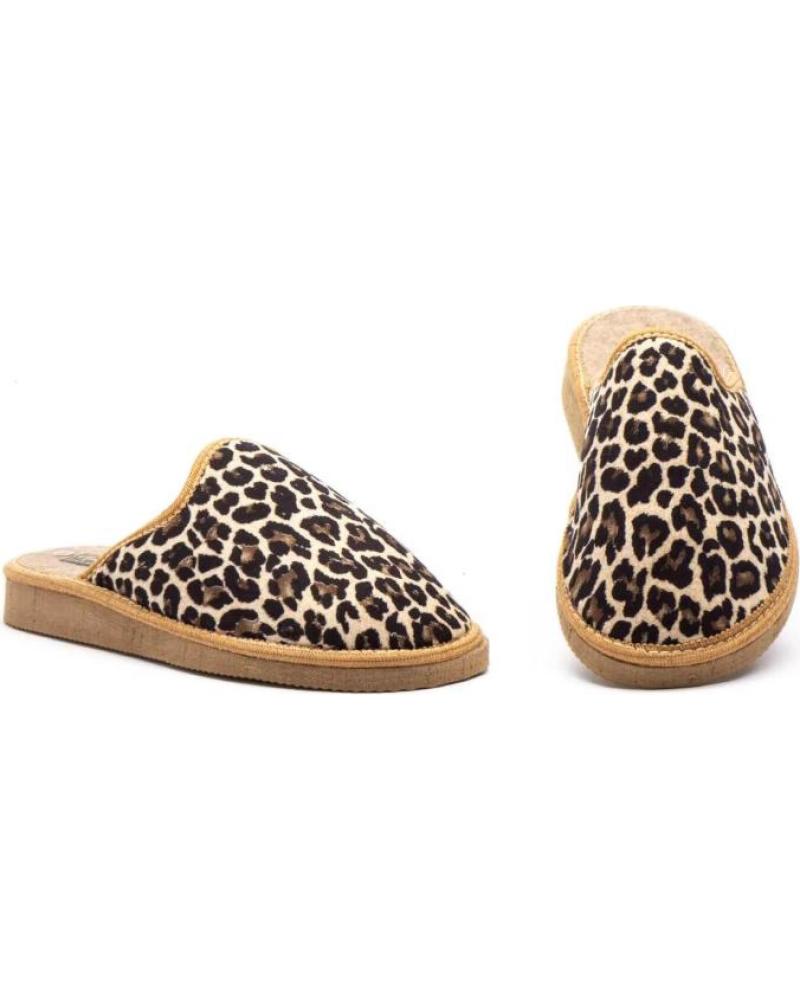 JAM ZAPATILLAS DE CASA CERRADAS PARA MUJER CON ESTAMPADO LEOPARD VARIOS COLORES
