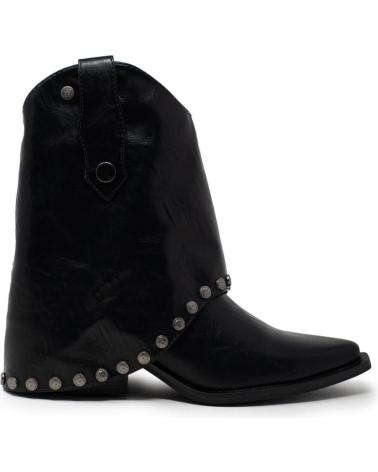 BOTÍN ISTERIA SOLAPA INTERCAMBIABLE NEGRO NEGRO