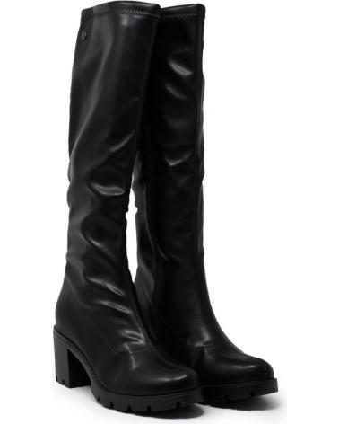 ISTERIA BOTA ALTA CON TACON PARA MUJER 612 COLOR NEGRO