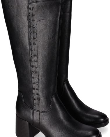 CHIKA10 TUKANA 04 HOHER STIEFEL SCHWARZ - WESTERN-STIL BLOCKABSATZ NEGRO-BLACK