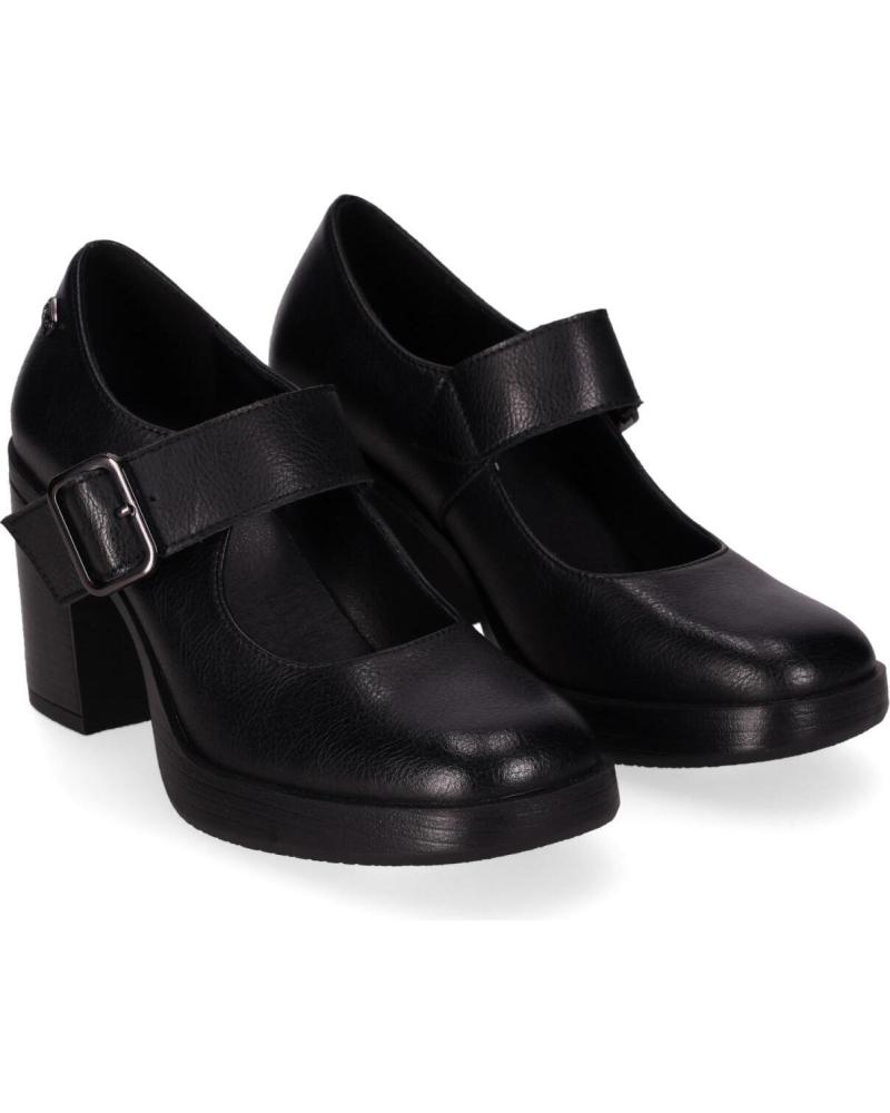 Chika10 Roco 07 Zeppa Donna - Colore Nero, Tacco In Sughero E Suola In Fibra Vegetale, Chiusura A Strappo