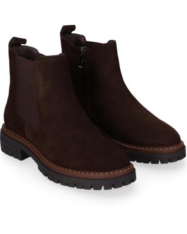 CHIKA10 SABELA 01 CHELSEA-STIEFELETTE AUS BRAUNEM WILDLEDER MARRON-BROWN