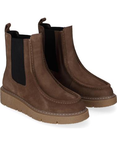 CHIKA10 AZAHARA 01 CHELSEA-STIEFELETTE AUS TAUPEFARBENEM WILDLEDER TAUPE-TAUPE
