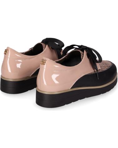 CHIKA10 RE FICUS 03 - MULTI-TONE BEIGE PATENT EFFECT OXFORD SHOES MULTI-BEIG-BEIGE