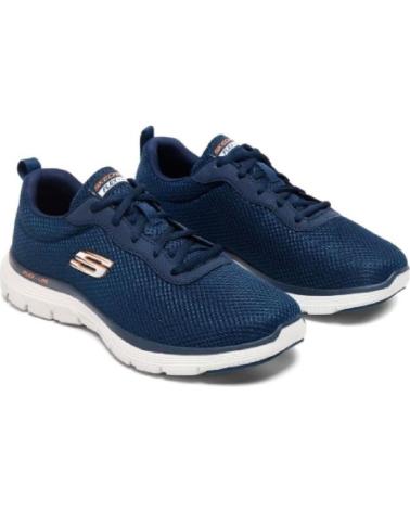 SKECHERS AGOURA 52635 NVR TÊNIS CASUAL MASCULINO AZUL MARINHO NVOR