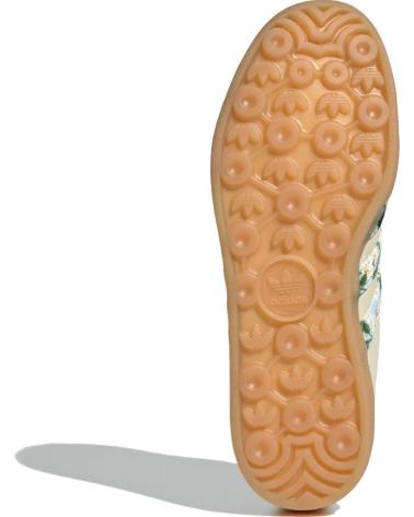 ADIDAS GAZELLE INDOOR WOMAN X LIBERTY LONDON SHOES CREAM WHITE - GO BEIGE