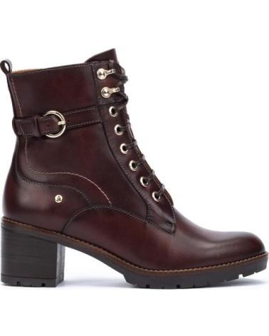 PIKOLINOS BOTINES DE TACON LLANES W7H MARRON MARRóN