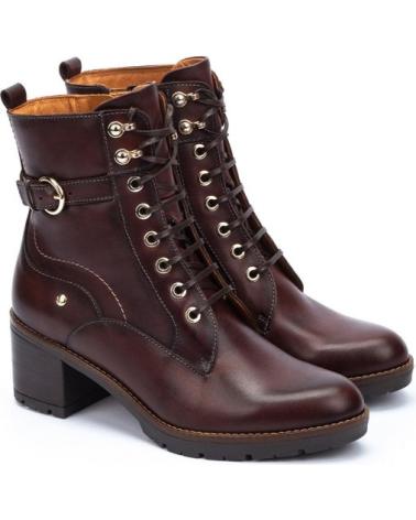 PIKOLINOS BOTINES DE TACON LLANES W7H MARRON MARRóN