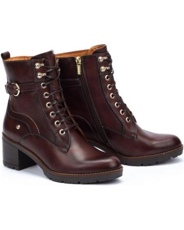 PIKOLINOS BOTINES DE TACON LLANES W7H MARRON MARRóN