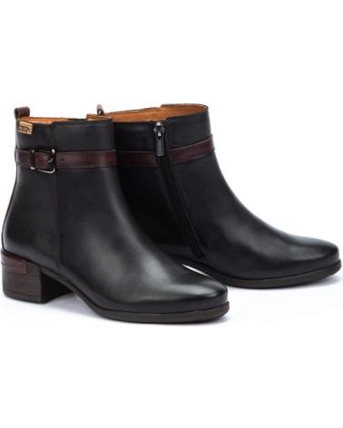 BOTIM PIKOLINOS MÁLAGA W6W-8622C1 EM COURO PRETO COM SALTO BLACK