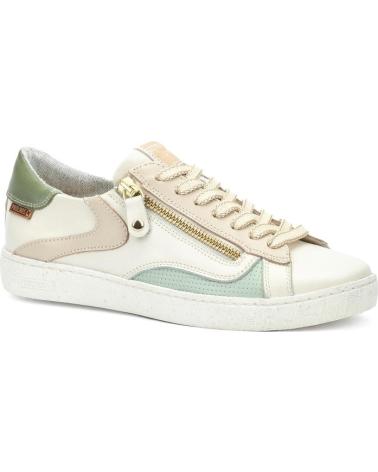 SNEAKERS PIKOLINOS LANZAROTE W7B BEIGE CON CERNIERA BLANCO