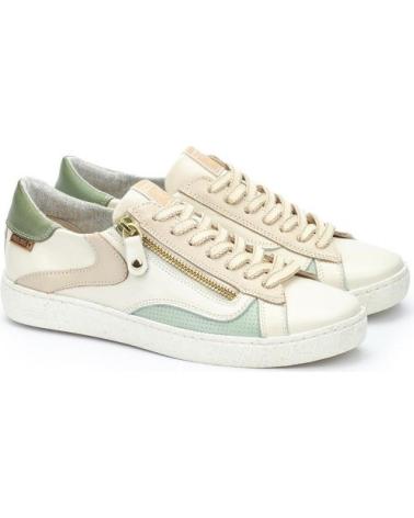 SNEAKERS PIKOLINOS LANZAROTE W7B BEIGE CON CERNIERA BLANCO