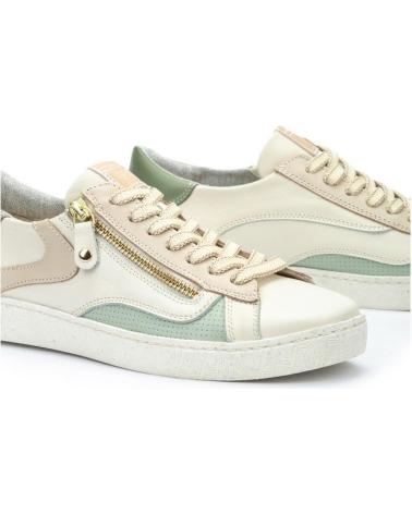 SNEAKERS PIKOLINOS LANZAROTE W7B BEIGE CON CERNIERA BLANCO