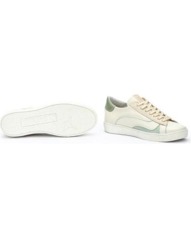 SNEAKERS PIKOLINOS LANZAROTE W7B BEIGE CON CERNIERA BLANCO