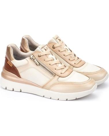 PIKOLINOS ZAPATO DEPORTIVO PARA MUJER W4R-6524C2 COLOR NATA BLANCO