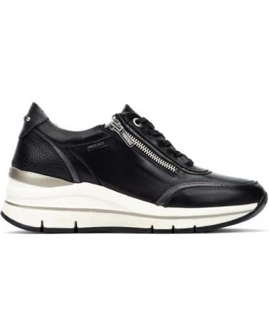 PIKOLINOS ZAPATO DEPORTIVO DE PIEL PARA MUJER W2C-6602C1 COLOR NEGRO