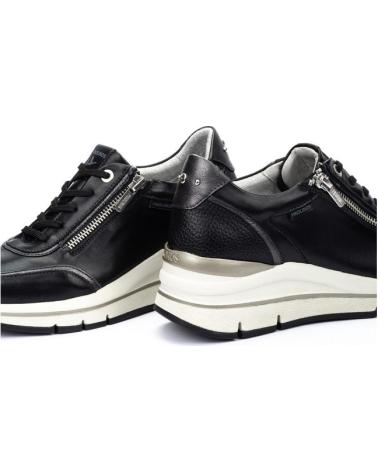 PIKOLINOS ZAPATO DEPORTIVO DE PIEL PARA MUJER W2C-6602C1 COLOR NEGRO