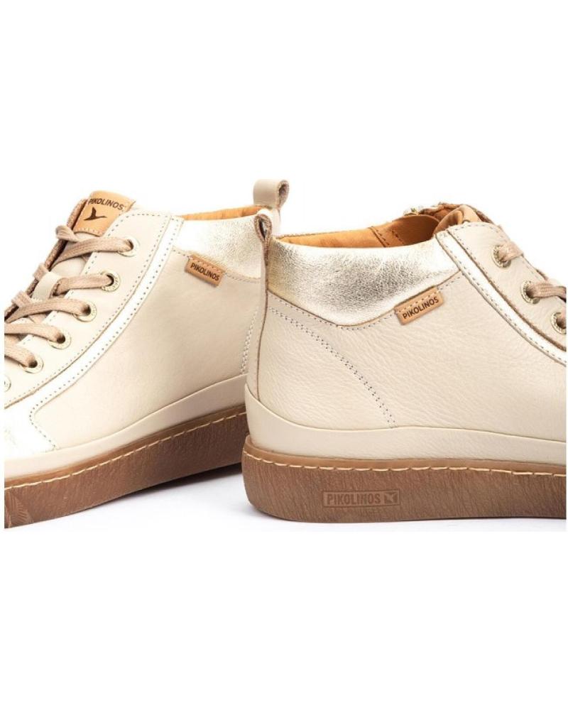 Pikolinos Lanzarote Sportive In Pelle Donna – Scarpe Stringate Con Tacco Piatto 2,5 Cm, Colore Naturale - 2