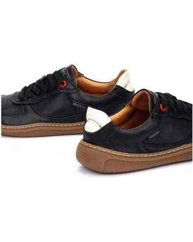 PIKOLINOS ARANJUEZ U9F BLACK - LEATHER BAREFOOT LACE-UP SHOES NEGRO