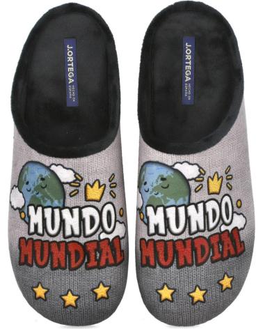 PINTURINES V-228- ZAPATILLAS DE CASA HOMBRE NEGRO