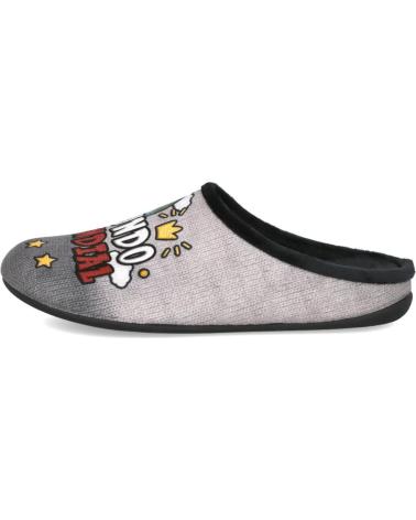 PINTURINES V-228- ZAPATILLAS DE CASA HOMBRE NEGRO