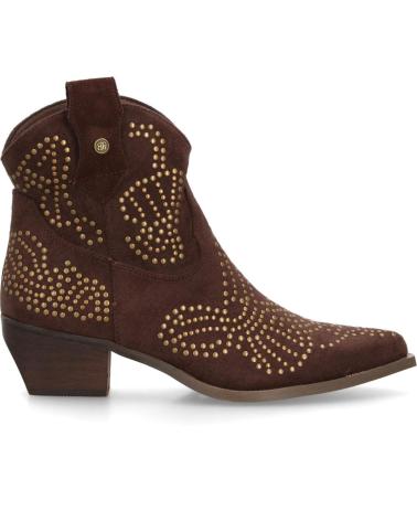 BOTAS COWBOY SPORT3PUNTO0 A-5402 MARRÓN CON BORDADOS VARIOS COLORES