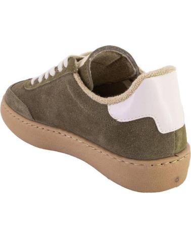 ROAL 00700 ZAPATILLAS CASUAL DE MUJER ANTE SERRAJE KAKI