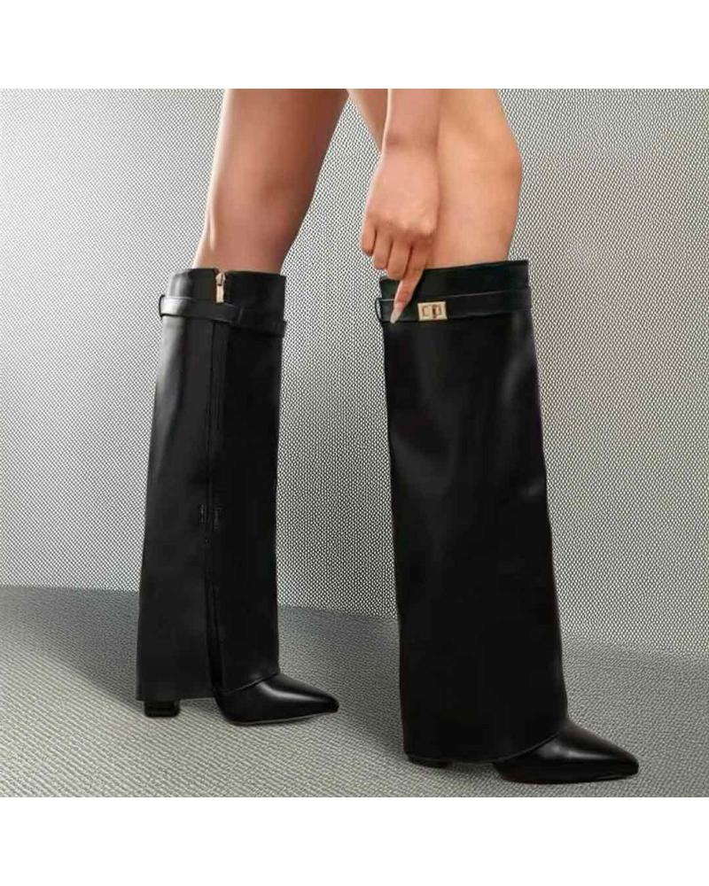 BUBBLE BOBBLE BM177 BOTAS ALTAS DE TACON PARA MUJER DE MODA NEGRO
