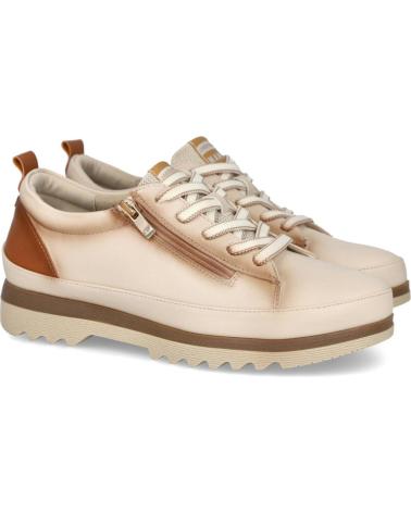 BUBBLE BOBBLE DEPORTIVOS SINTETICOS CON CORDONES Y CREMALLERA PARA MUJER BEIGE