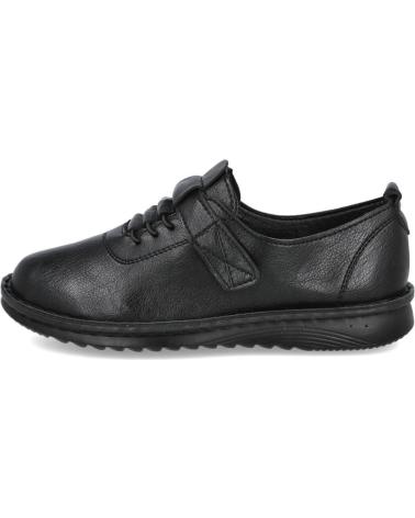 BUBBLE BOBBLE Y37-1 ZAPATOS PLANOS DE MUJER CON CIERRE ADHERENTE NEGRO